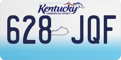 KY license plate 628JQF