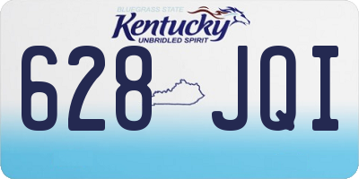 KY license plate 628JQI