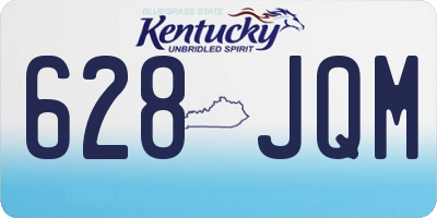 KY license plate 628JQM