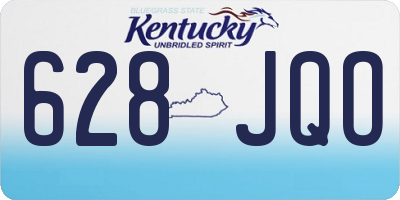 KY license plate 628JQO