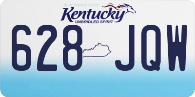 KY license plate 628JQW