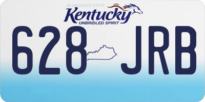 KY license plate 628JRB