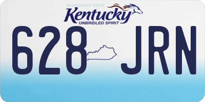 KY license plate 628JRN