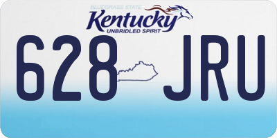 KY license plate 628JRU