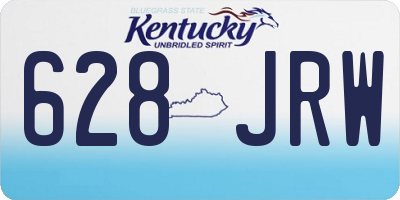 KY license plate 628JRW
