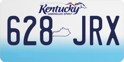 KY license plate 628JRX