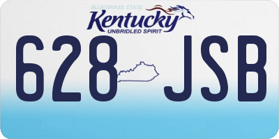 KY license plate 628JSB