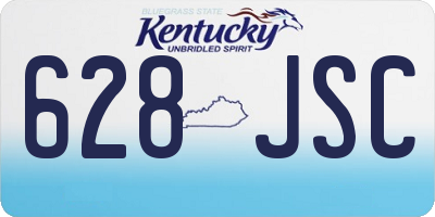 KY license plate 628JSC