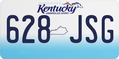 KY license plate 628JSG