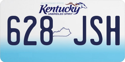 KY license plate 628JSH