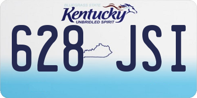 KY license plate 628JSI