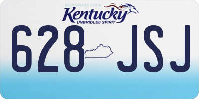 KY license plate 628JSJ