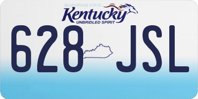 KY license plate 628JSL