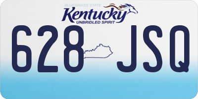 KY license plate 628JSQ