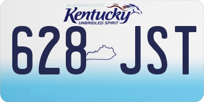 KY license plate 628JST