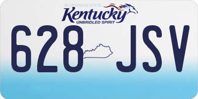 KY license plate 628JSV
