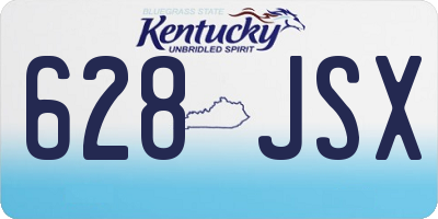 KY license plate 628JSX