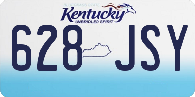 KY license plate 628JSY