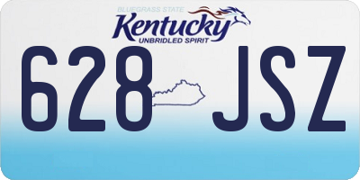 KY license plate 628JSZ