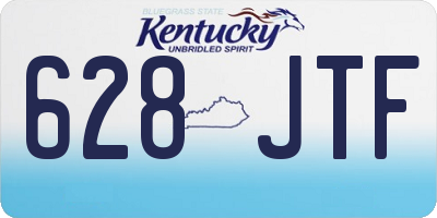 KY license plate 628JTF