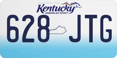 KY license plate 628JTG