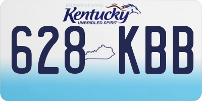 KY license plate 628KBB