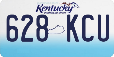 KY license plate 628KCU