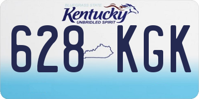 KY license plate 628KGK