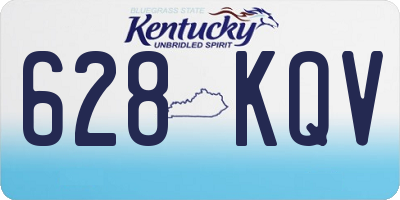 KY license plate 628KQV