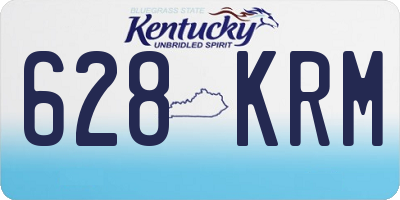 KY license plate 628KRM