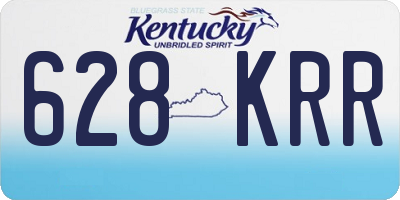 KY license plate 628KRR