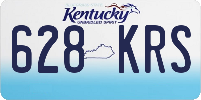KY license plate 628KRS