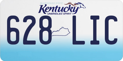 KY license plate 628LIC