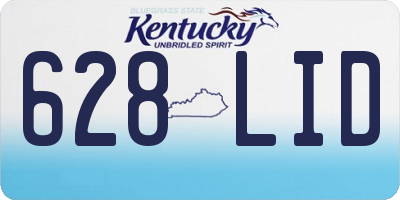 KY license plate 628LID