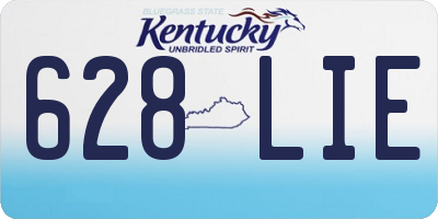 KY license plate 628LIE
