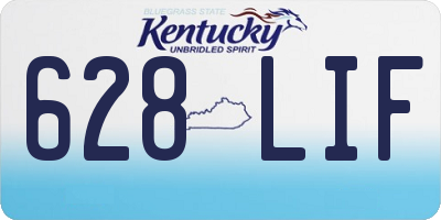 KY license plate 628LIF