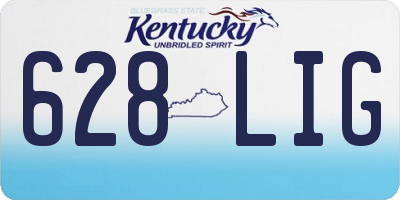 KY license plate 628LIG