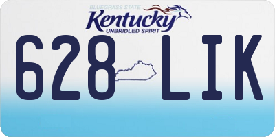 KY license plate 628LIK