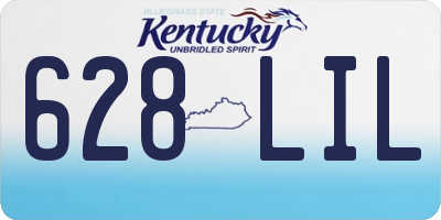 KY license plate 628LIL