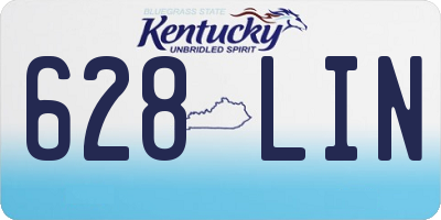 KY license plate 628LIN