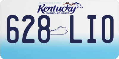 KY license plate 628LIO