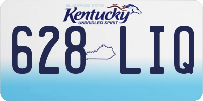 KY license plate 628LIQ