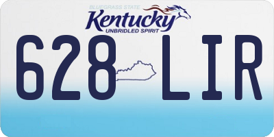 KY license plate 628LIR