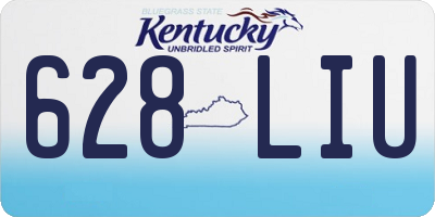KY license plate 628LIU
