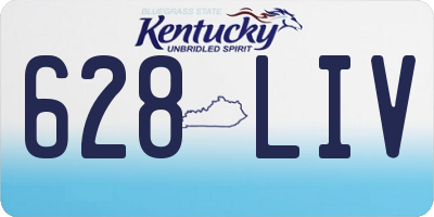 KY license plate 628LIV
