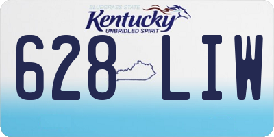KY license plate 628LIW