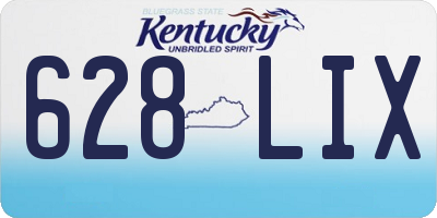 KY license plate 628LIX