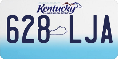 KY license plate 628LJA