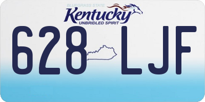 KY license plate 628LJF