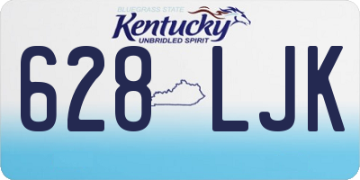 KY license plate 628LJK